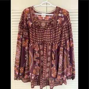 Knox Rose patterned blouse